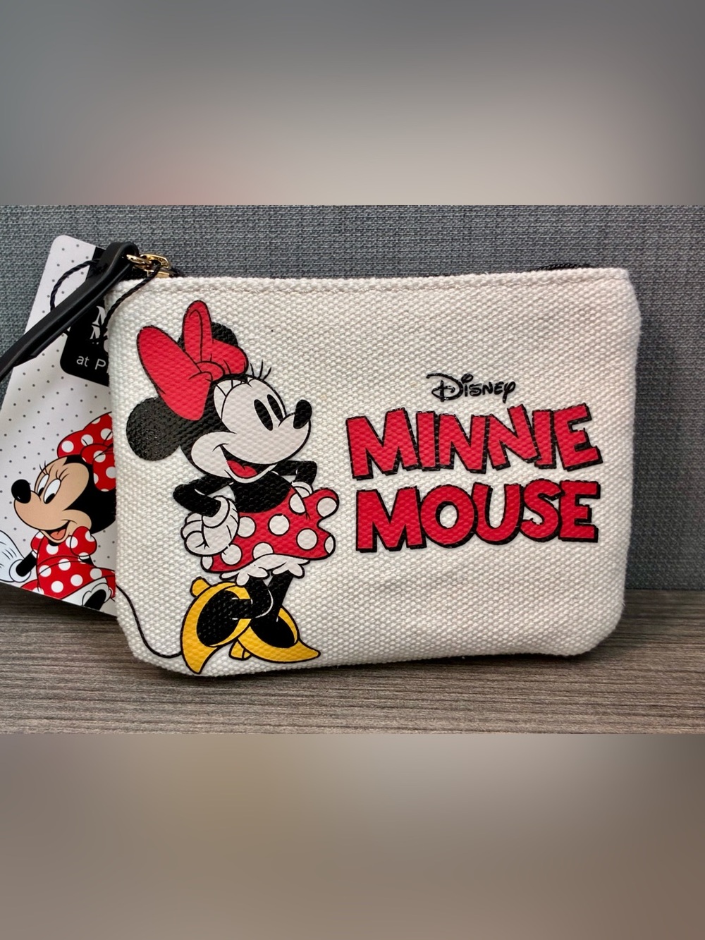 Disney Minnie Mouse Canvas Coin Purse - Picture 2 of 5